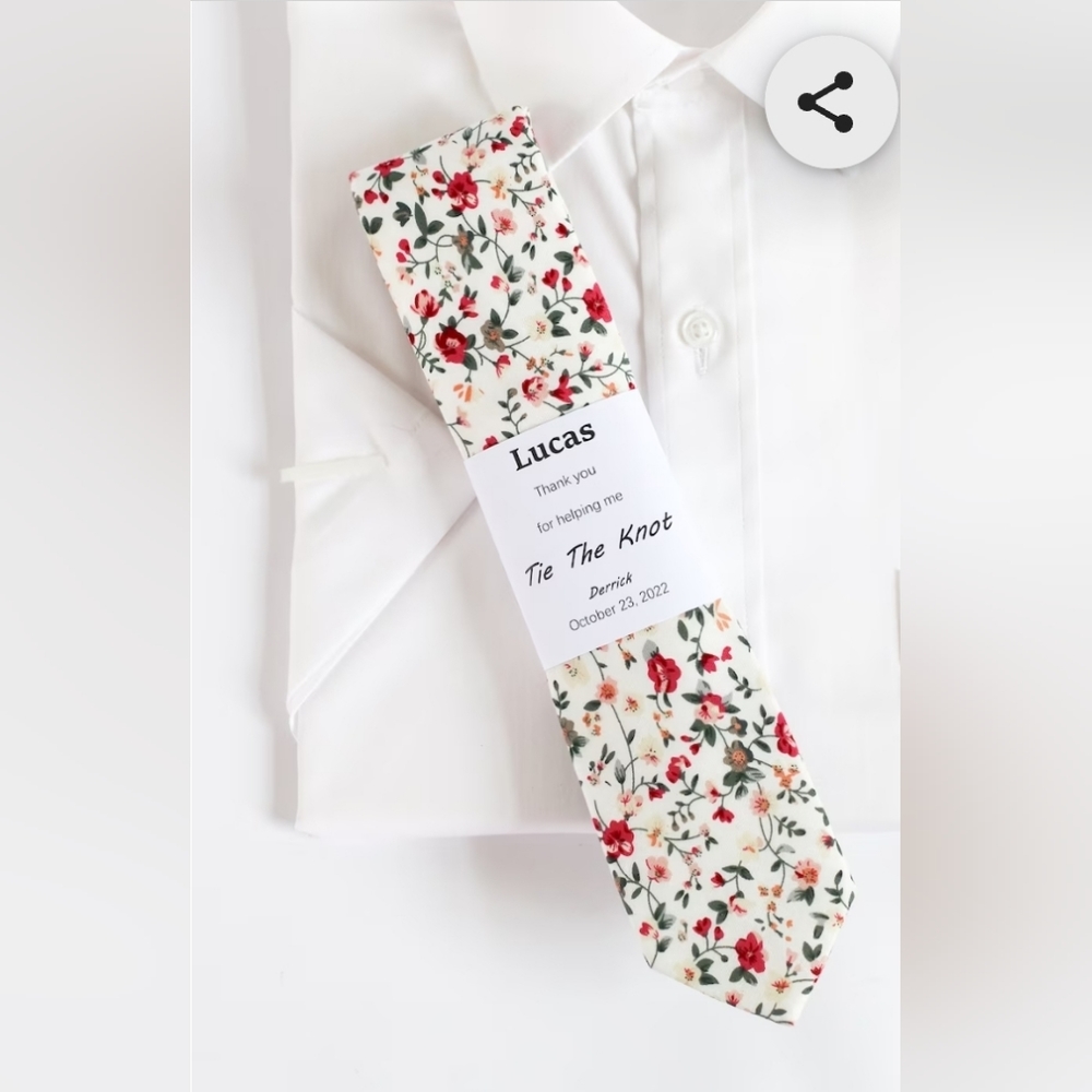 New floral skinny ties